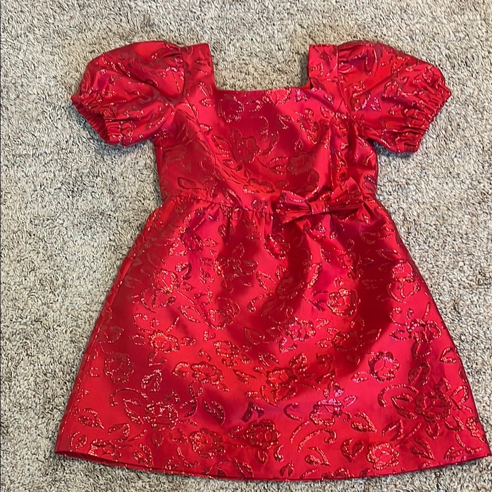 Lilly Pulitzer Red Wrap Sundress with Square Neck